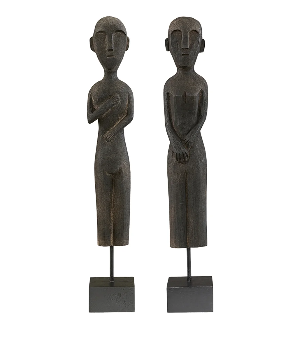 ZIKA & RAMA 2-pack trästatyer