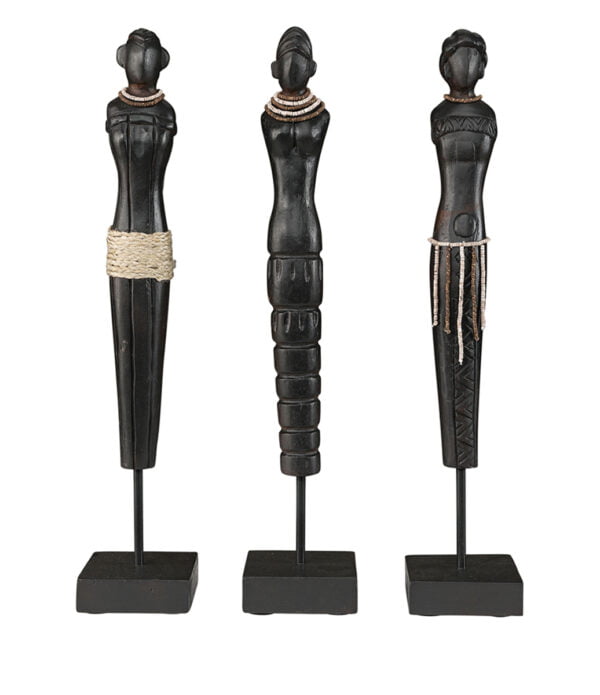 AFRICAN LADIES 3-pack statyer