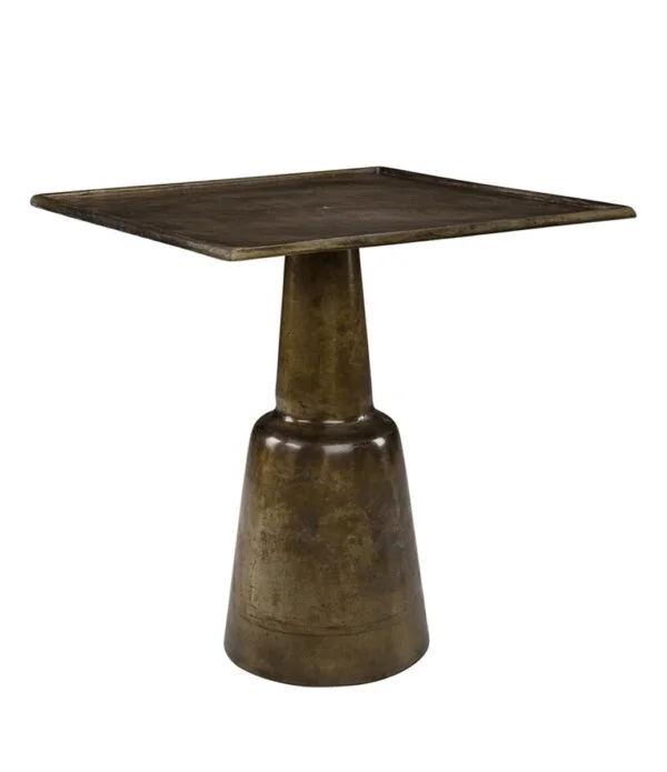 CHLOÉ Square metal side table