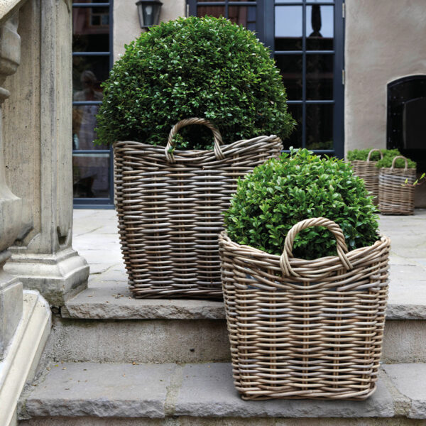 SQUARE LOW 2-pack baskets