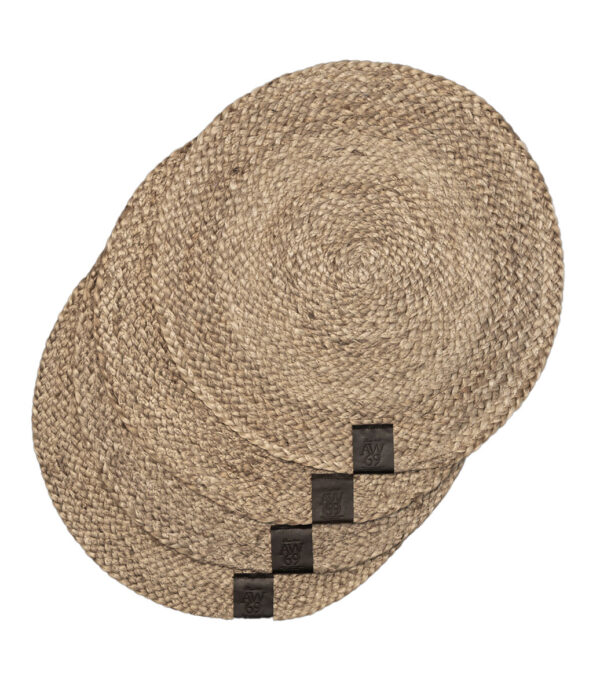 HEMP BRAIDED 4-pack Bordstabletter