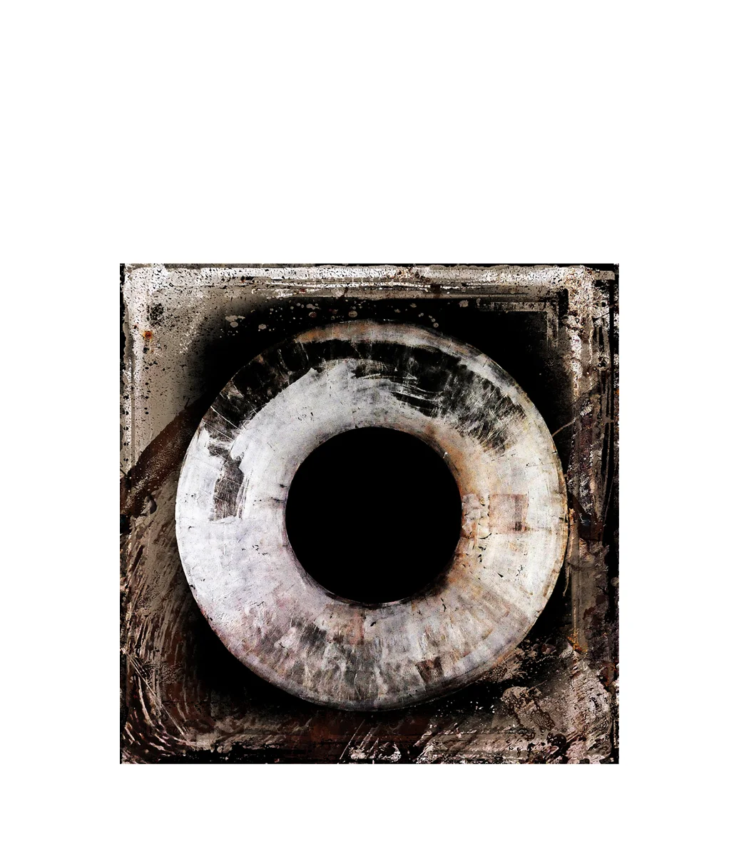 CIRCLE EARTH COLOR painting