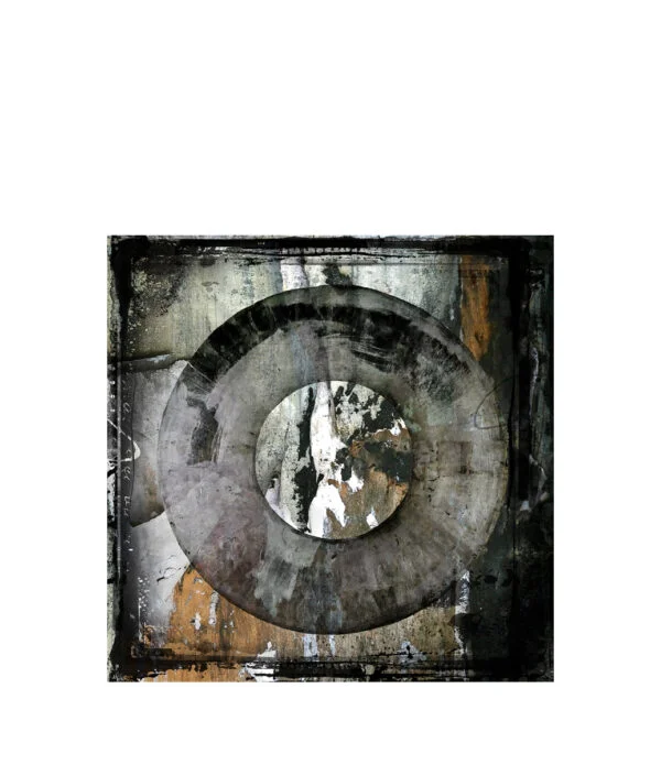 ABSTRACT CIRCLE BROWN Painting
