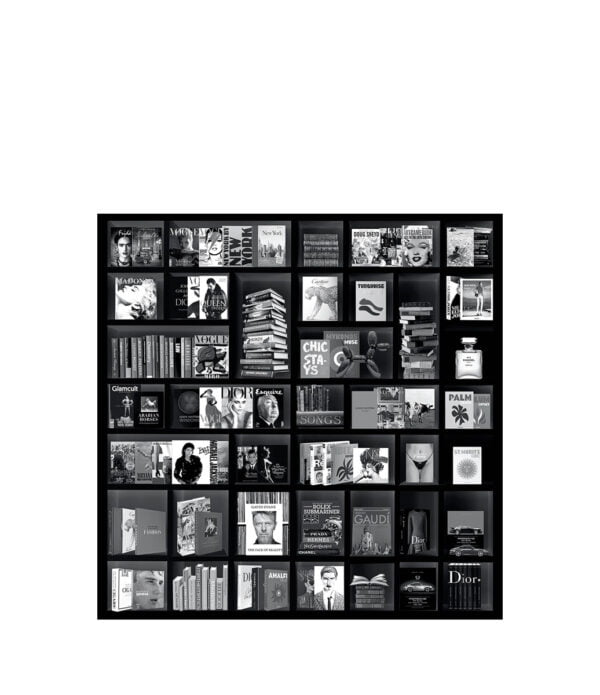 BOOK CASE FASHION BLACK Fototavla