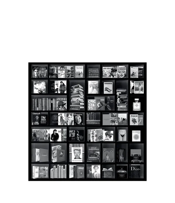 BOOK CASE FASHION BLACK photo art