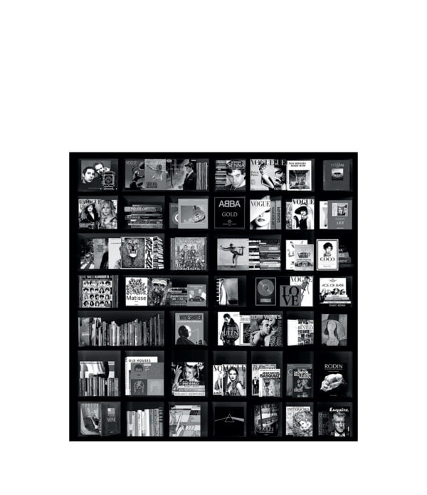 BOOKS CASE MUSIC BLACK fototavla