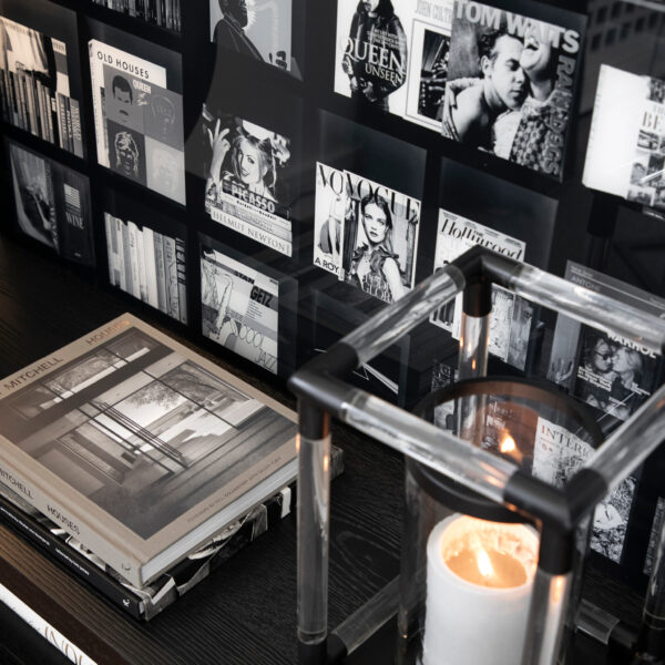 BOOKS CASE MUSIC BLACK fototavla