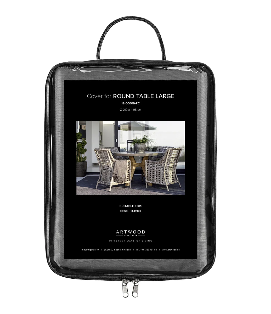 RUNT MATBORD Överdrag för utemöbler (L)