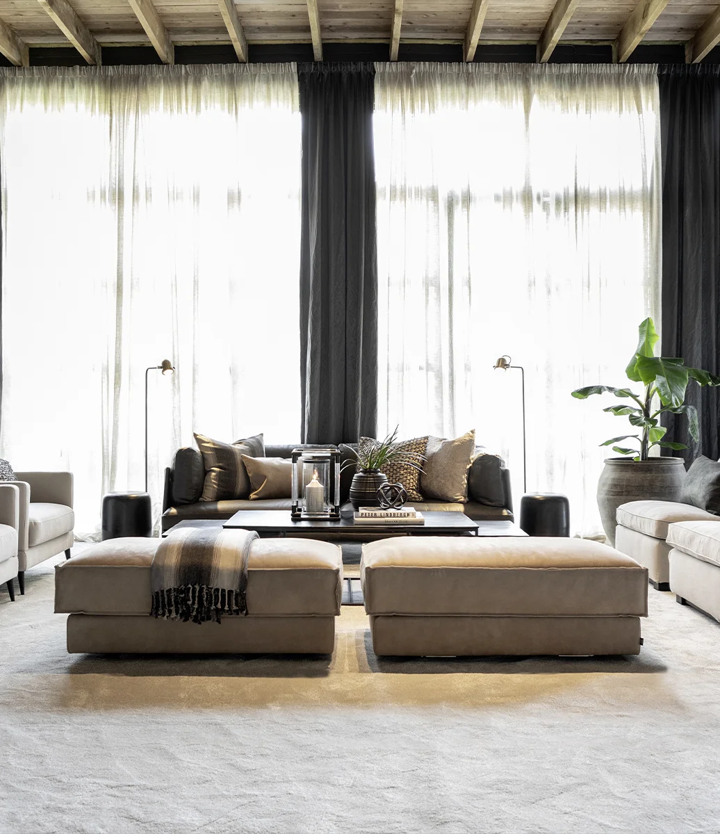 MONTANA fotpall i läder