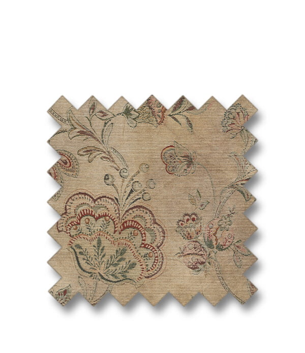 Fabric MIRALAGO FLOWER Beige