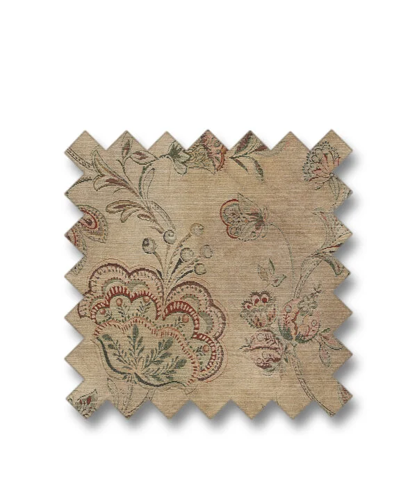 Fabric MIRALAGO FLOWER Beige