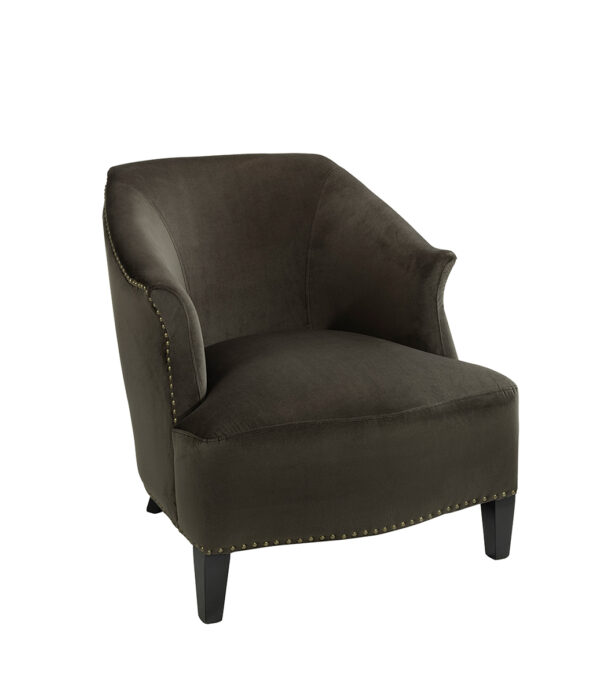 CHOLET velour armchair