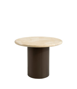Soffbord med bordsskiva av Travertine i höjden 60 cm