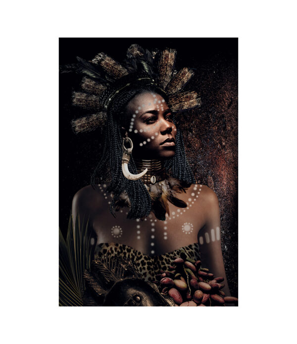 AFRICAN TRIBE WOMAN fototavla
