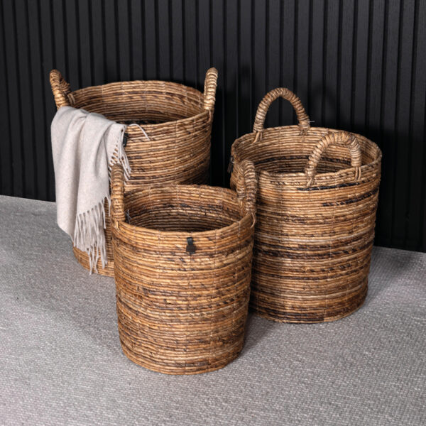 CESTO 3-pack round baskets