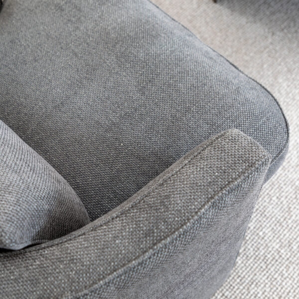 Fabric seat JOAN HAZE WOOD