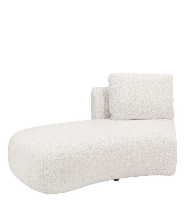 DIXON schäslong vänster Bouclé Cream
