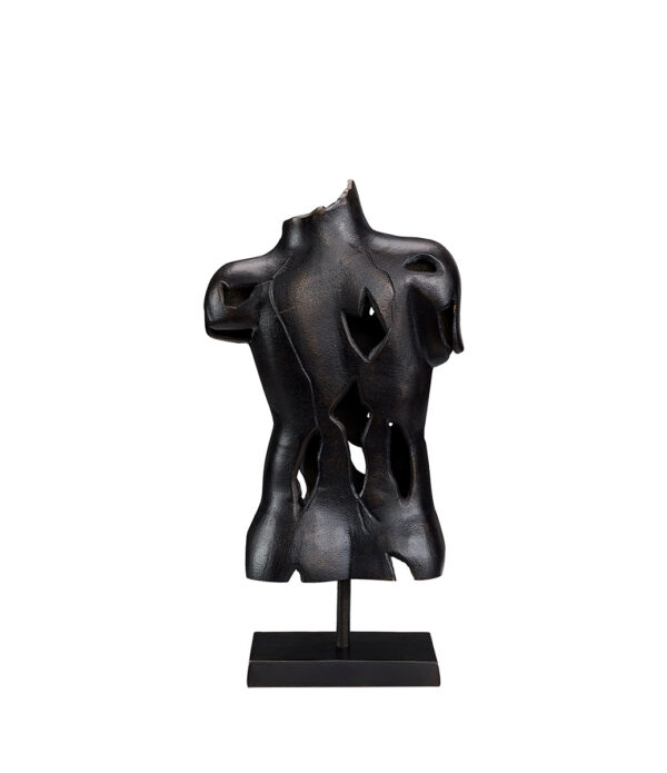 TORSO statue in metal
