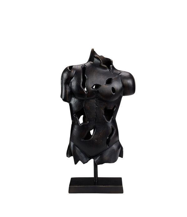TORSO statue in metal