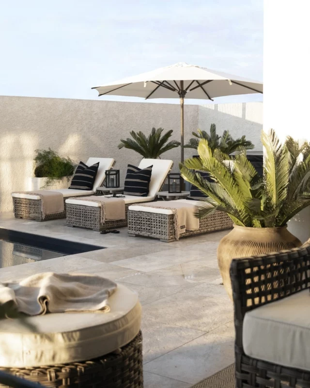 Outdoor sunbeds in woven rattan, soft cushions and summer-ready textiles. Create your dream summer oasis with timeless outdoor furniture by Artwood. Perfect for sunbathing, relaxing and styling your patio in Scandinavian elegance.
.
.
#artwood1969 #differentwaysofliving #outdoorliving #gardenlounge #patiodecor #scandinaviandesign #outdoorstyle #luxuryoutdoor #relaxedliving #wovenfurniture #artwoodliving #modernterrace #outdoorfurnitureinspiration